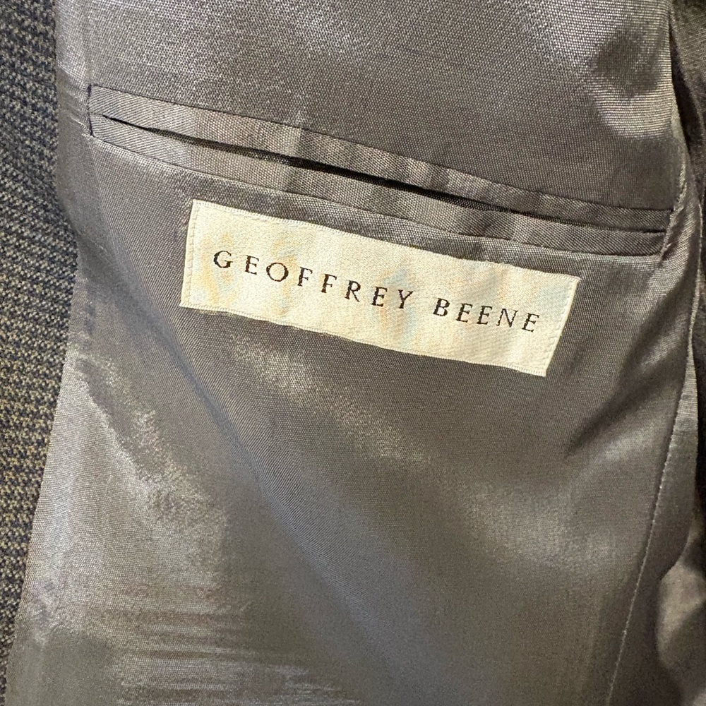 Geoffrey Beene Gray Patterned Blazer - image 5